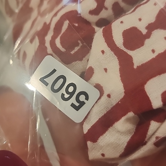 Women Within Chic Red and White Geometric Short Sleeves Maxi Dress Plus Size 3x - Picture 11 of 11